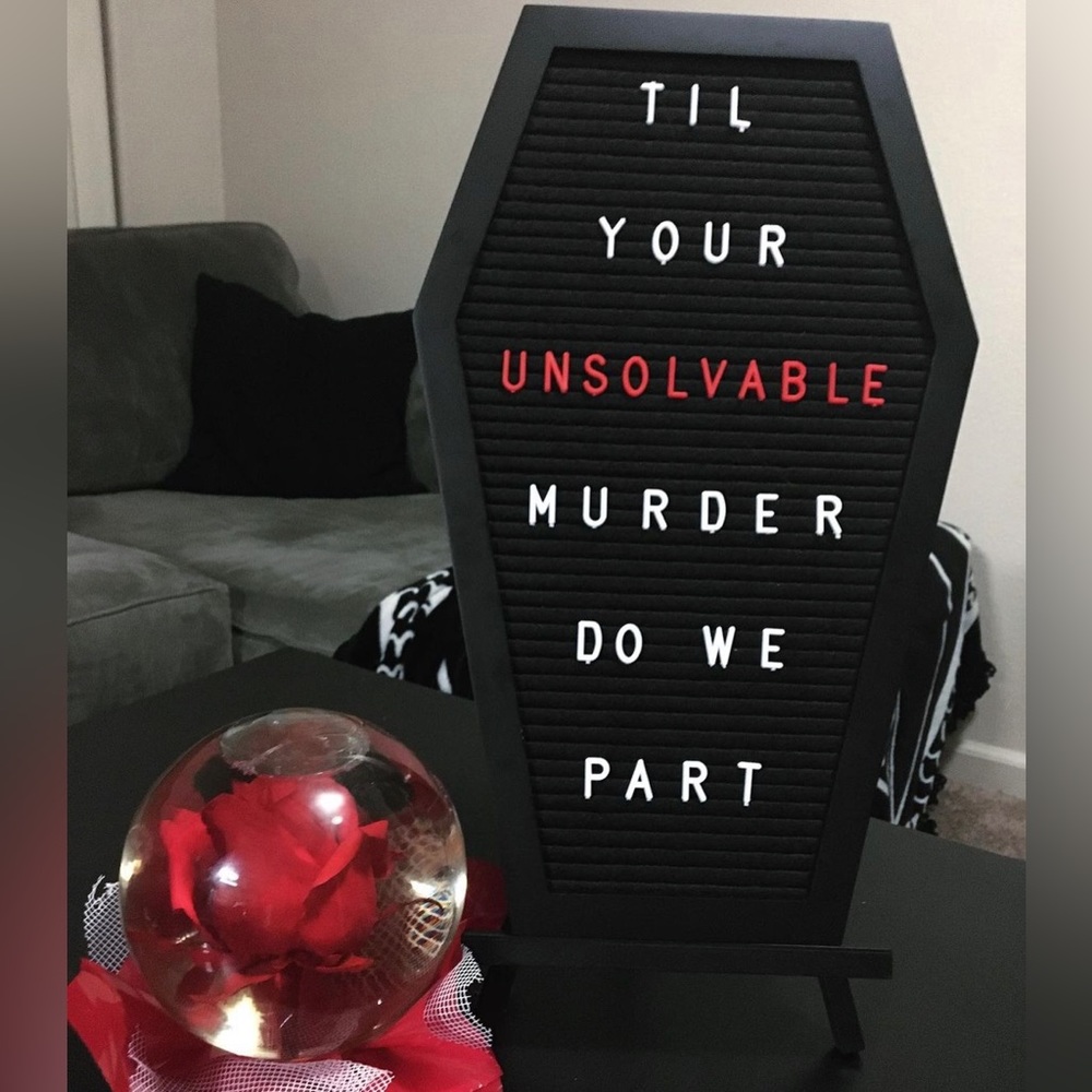 Nomnu Coffin Letterboard Black